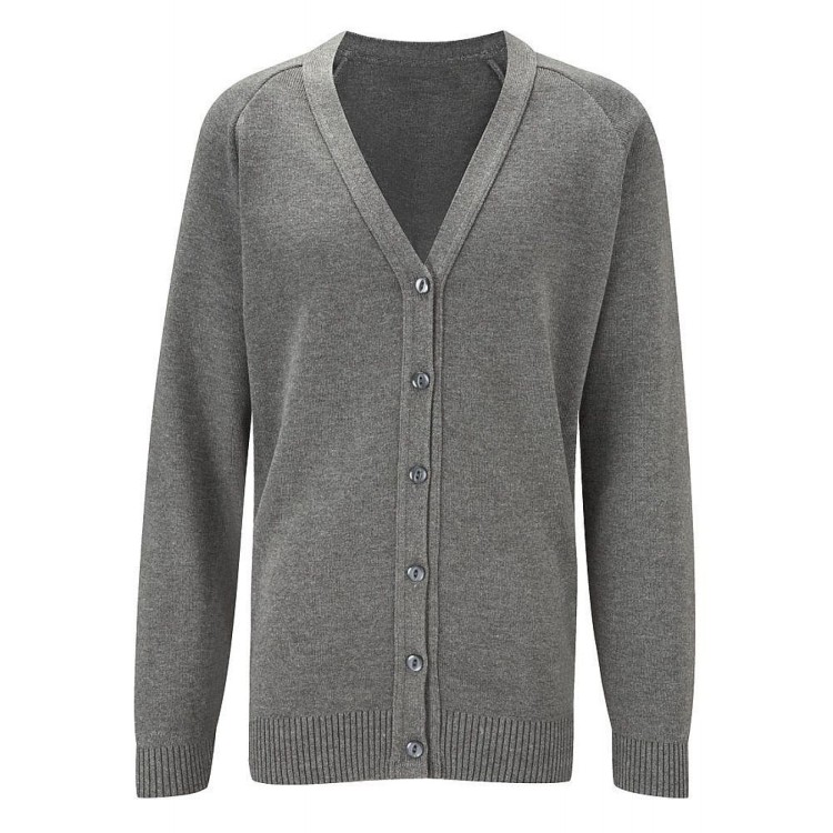 Grey Knitted 50/50 Cardigan JUNIOR SIZES
