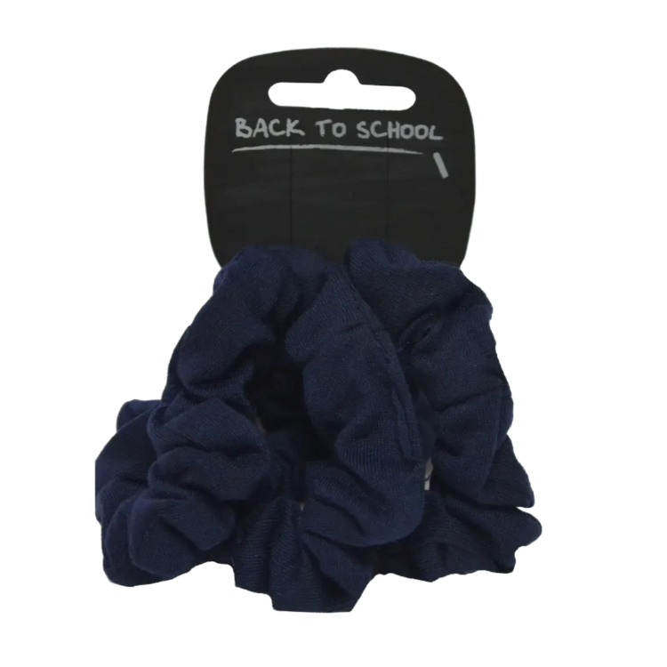 3 Pack Jersey Scrunchie (Navy)