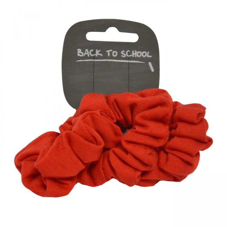 3 Pack Jersey Scrunchie (Red)