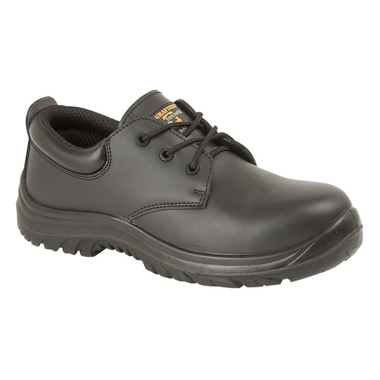 Black Coated Action Leather Safety Shoe M456A