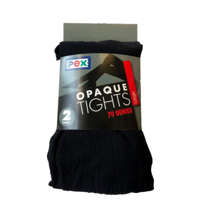 [EKM-AUTOGENERATED]Black Opaque 70 Denier School Tights Twin Pack ...