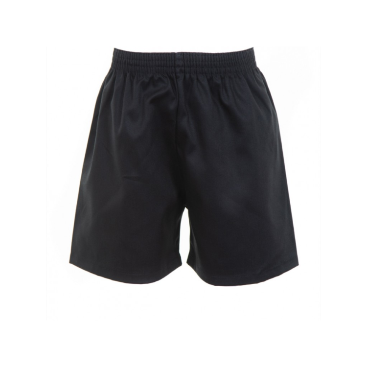 Black Cotton Shorts