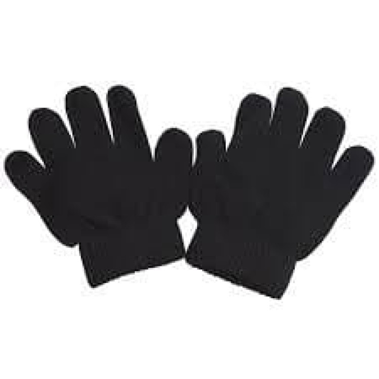 Black Woolen Gloves