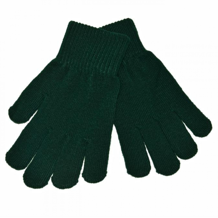 Bottle Green Woolen Gloves