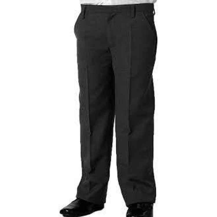 Boy's Charcoal Grey Trousers (Extra Sturdy Fit)