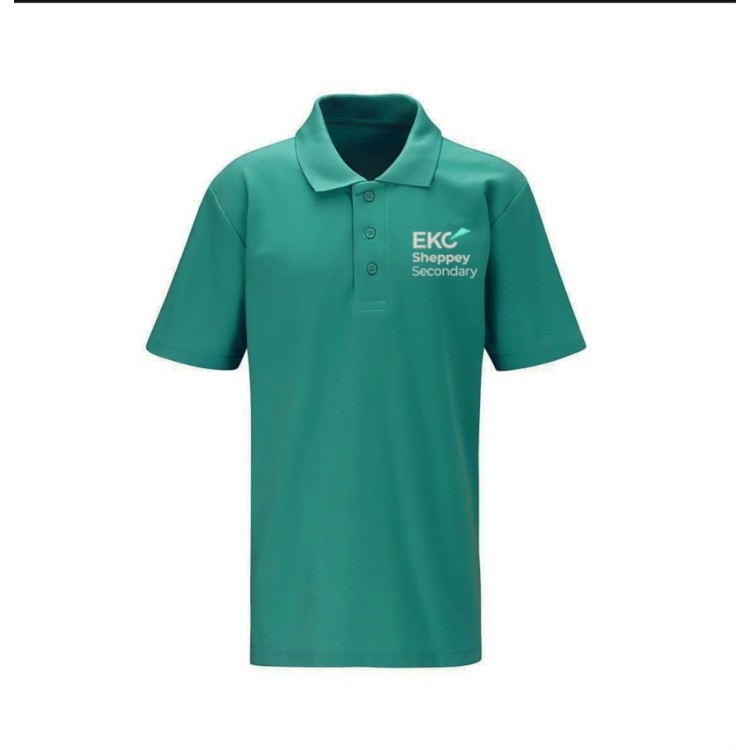 EKC Sheppey Secondary Teal Polo with Logo (Junior Sizes)