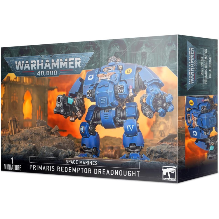 Warhammer 40k Space Marine Primaris Ancien - Miniature Games Workshop à Assembler Et Peindre, Avec Choix De Têtes Et Bannières, 22 Composants, Socle 40 Mm