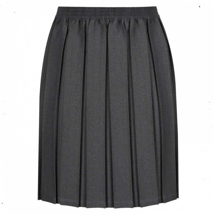 Girl's Grey Pleated Skirt