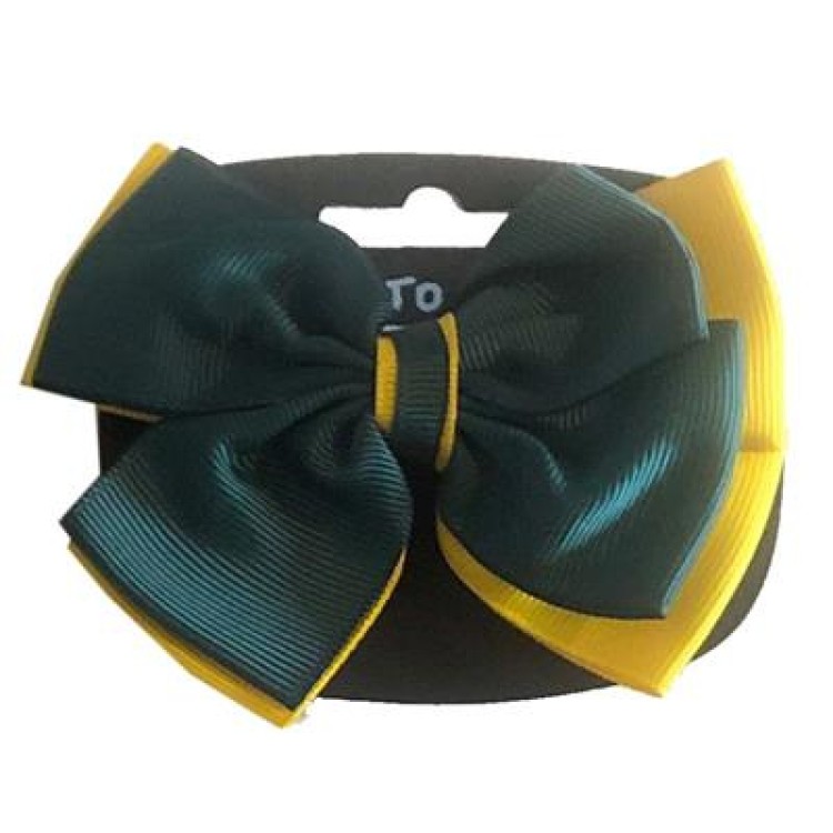 Girl's Hair Bow (Bottle Green)