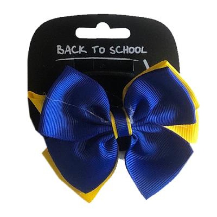 Girl's Hair Bow (Royal Blue)