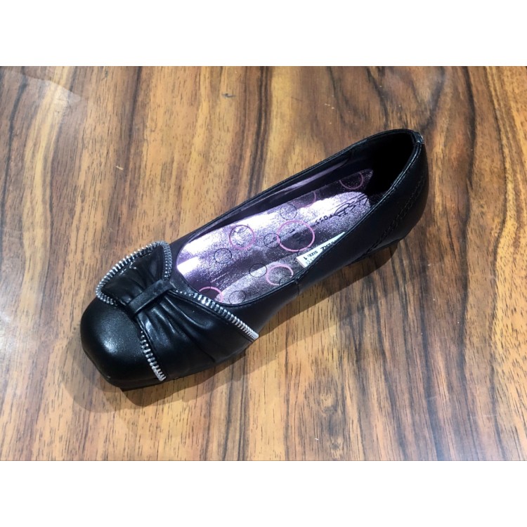 Girls Zip Trim Casual Shoe G192AZ
