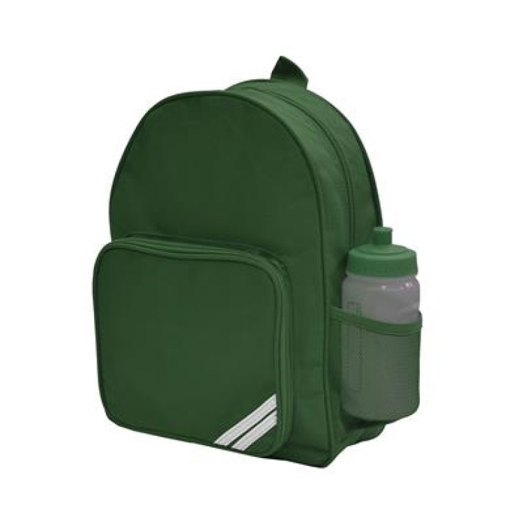 Green Backpack (With Logo)