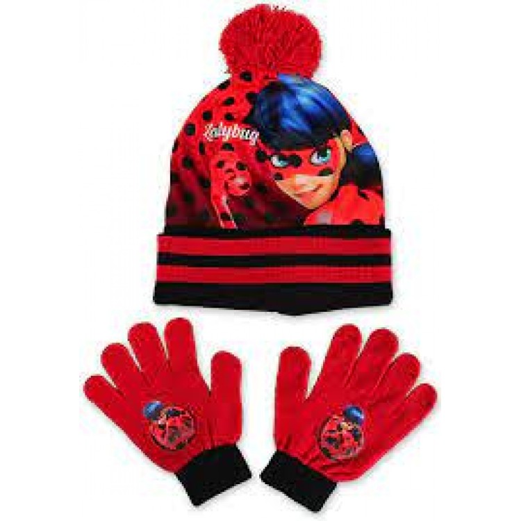 Ladybug Hat & Glove Set