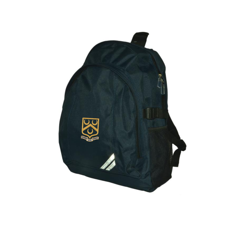 Navy Backpack with Logo