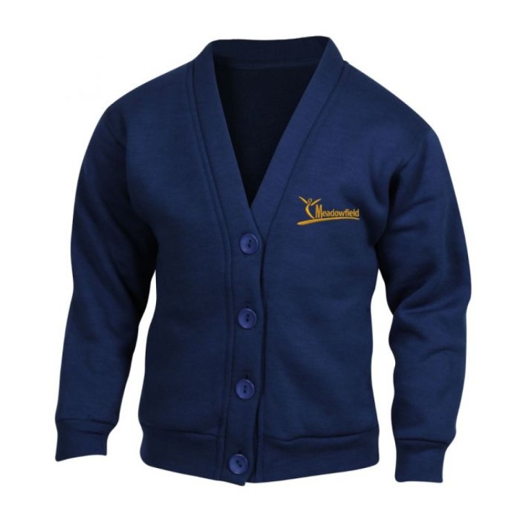 Meadowfield School Cardigan with Logo