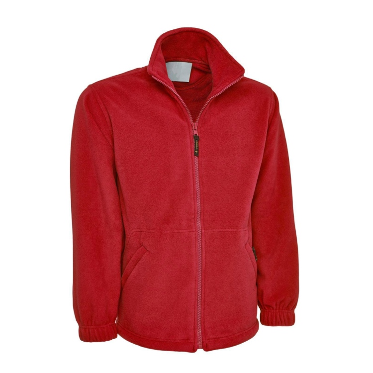 Milsted and Frinsted Primary Red School Fleece With Logo