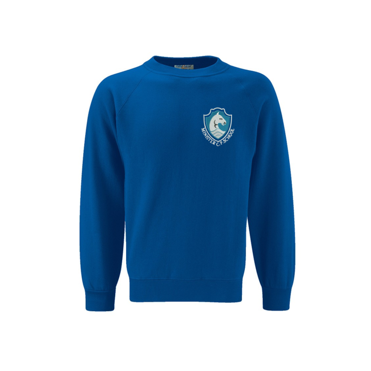 Minster Primary Round-Neck Sweatshirt with Logo