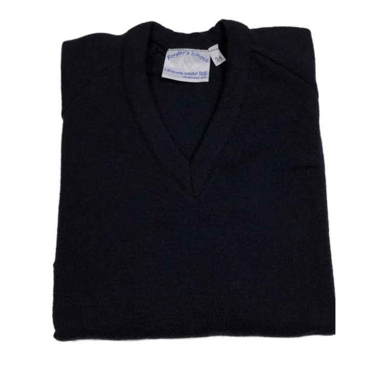 Navy V-Neck Jumper (Junior Sizes) 