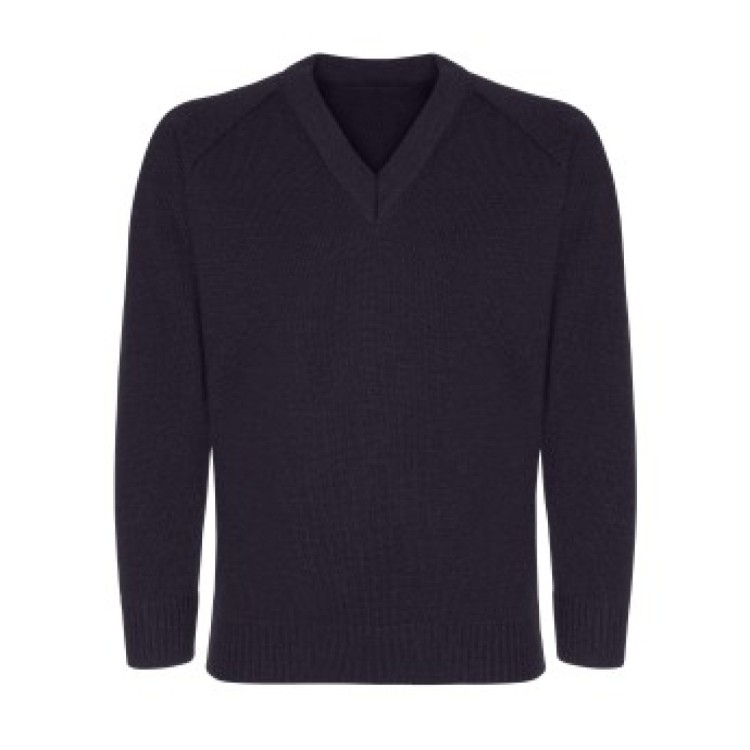 Navy V-Neck Jumper