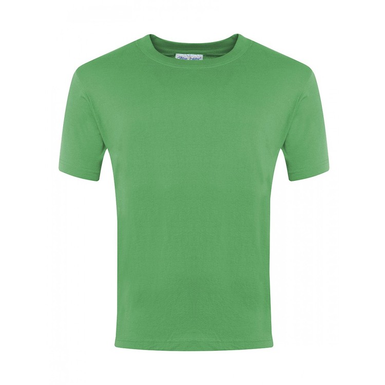 Tunstall PE T-Shirt (in House Colours with School Logo)