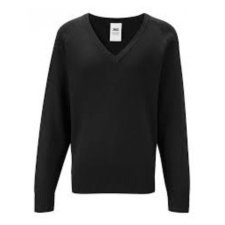 Premier V-Neck in Black (Senior Sizes)