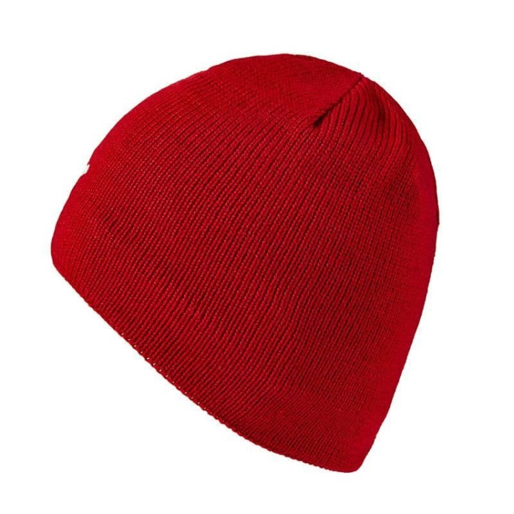 Red Winter Hat with School Logo