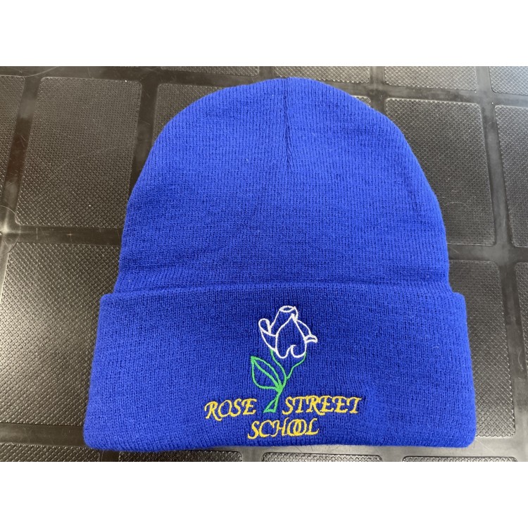 Rose St Beany Hat with Logo