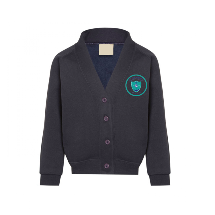 St Clements Cardigan with Logo