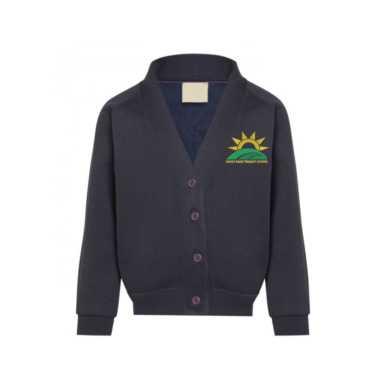 Sunny Bank Primary Cardigan with Logo