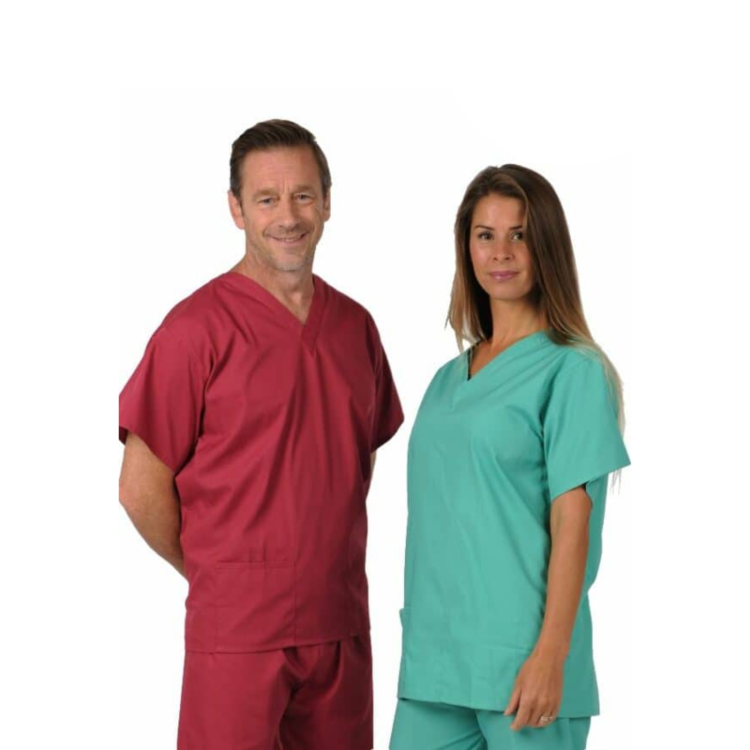 Unisex V-Neck Scrub Top