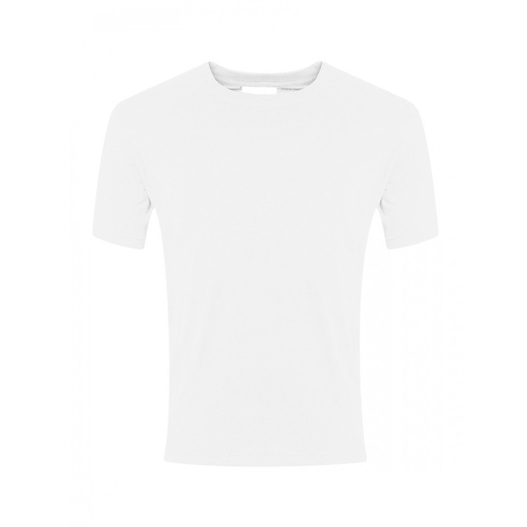 White PE T-shirt (with Logo)