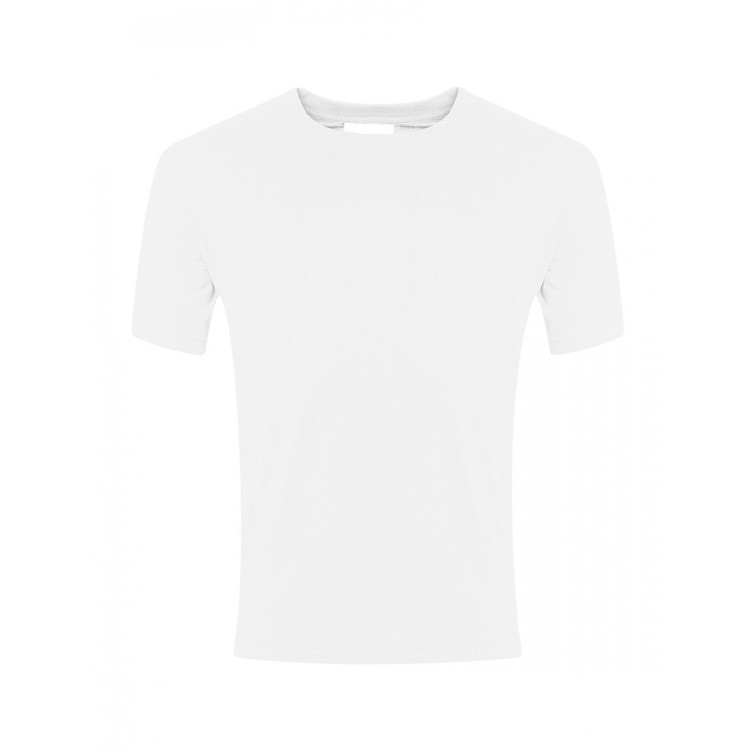 White PE T-Shirt with Minster Logo